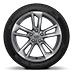 18 'cast aluminum wheels in 5-twin-spoke design, high-contrast gray partially polished